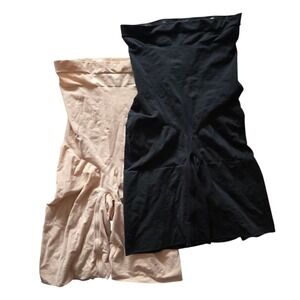 SPANX 2 Pairs Higher Power Shorts 1X Beige & Black Plus Size Shapewear